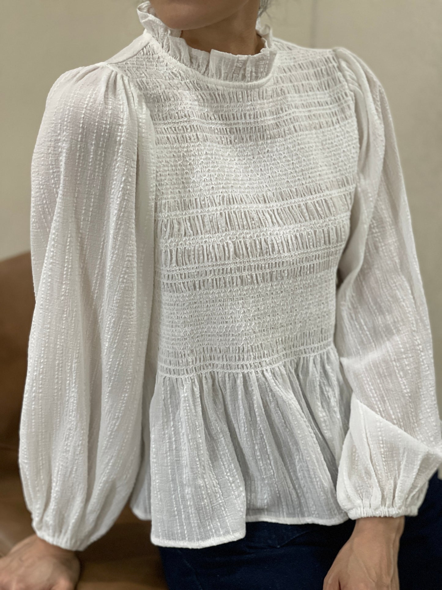 Blouse Smockée Coton