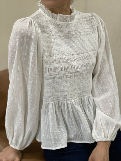 Blouse Smockée Coton