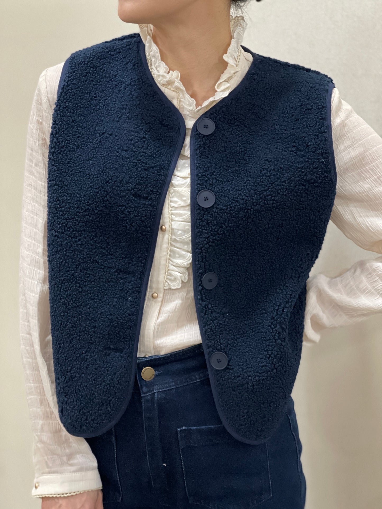 Gilet Cosy Boutonné