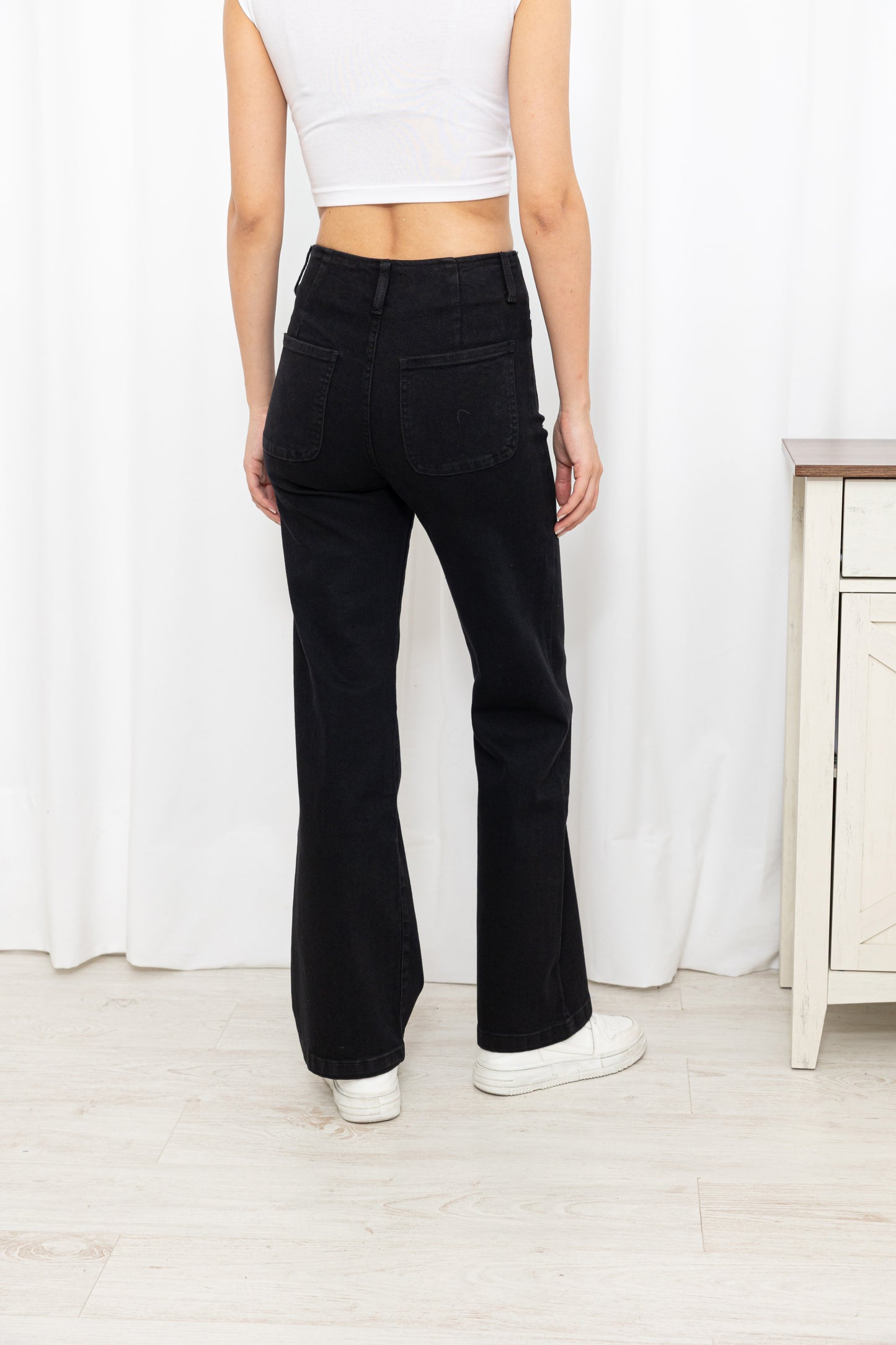 Jean Boutonné Wide Leg