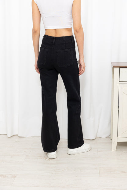 Jean Boutonné Wide Leg