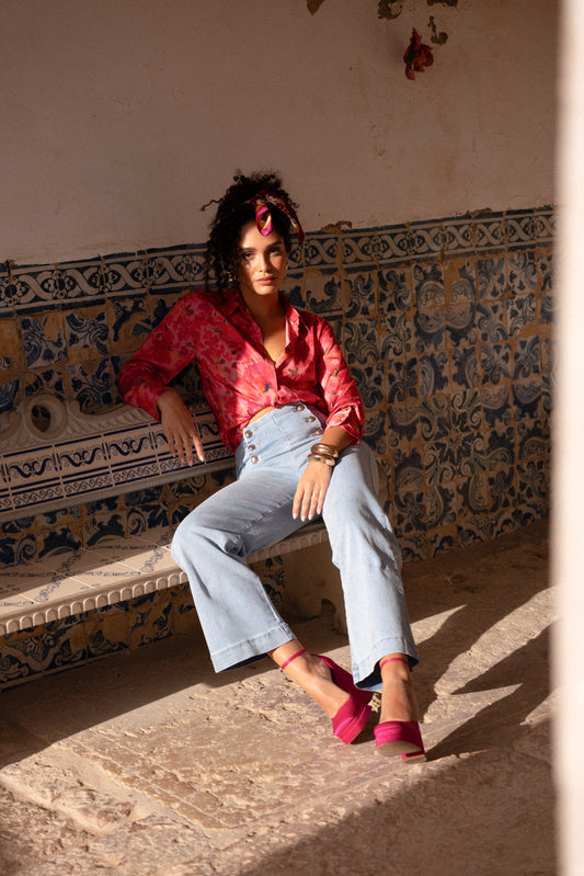 Jean Cropped Wide Victorine