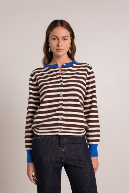 Gilet Laine Rayures