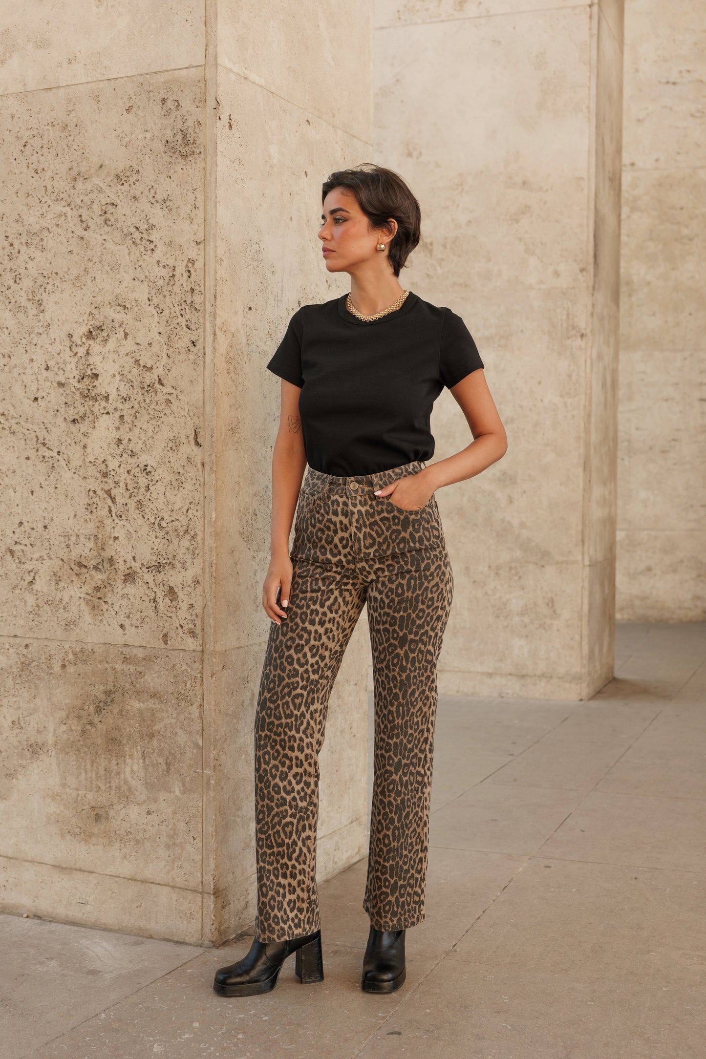 Pantalon Wanda - Léopard