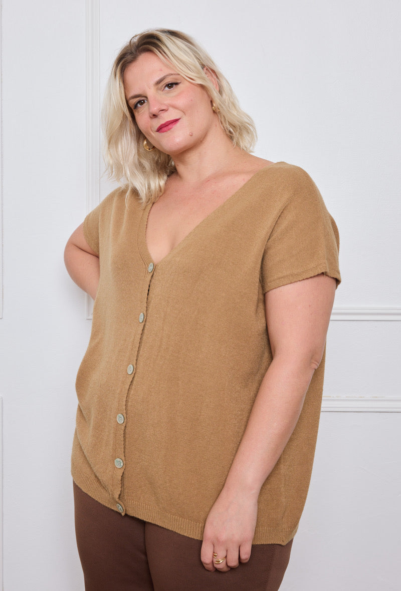 Gilet sans Manches Fluide - TU du 44 au 50