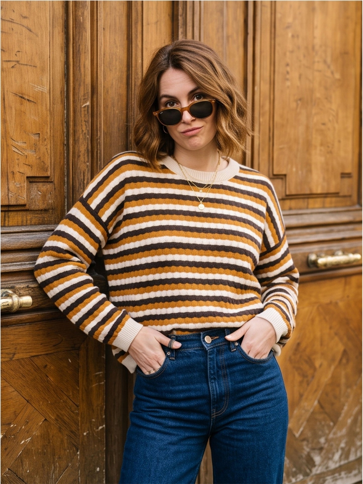 Pull Idalie - Rayé Oversize
