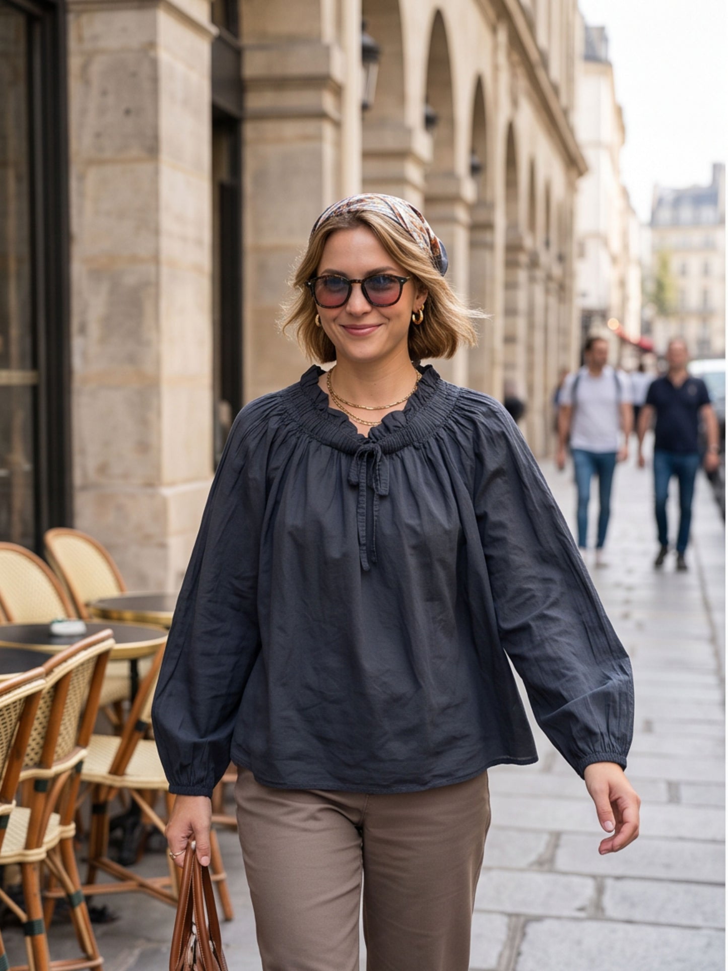 Blouse Guillemette - Col Froncé