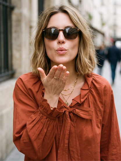 Blouse Elvire - Nœud Lavallière