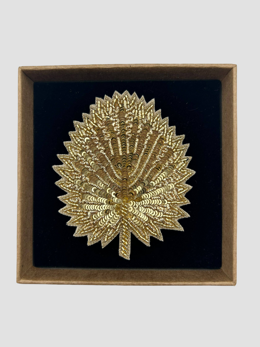 Broche Feuille