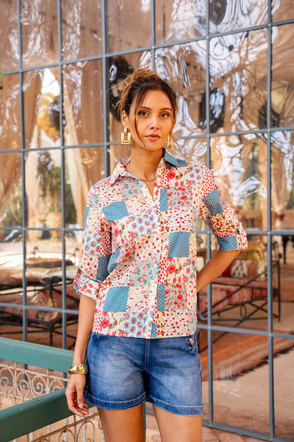 Chemise "Patchwork Floral"