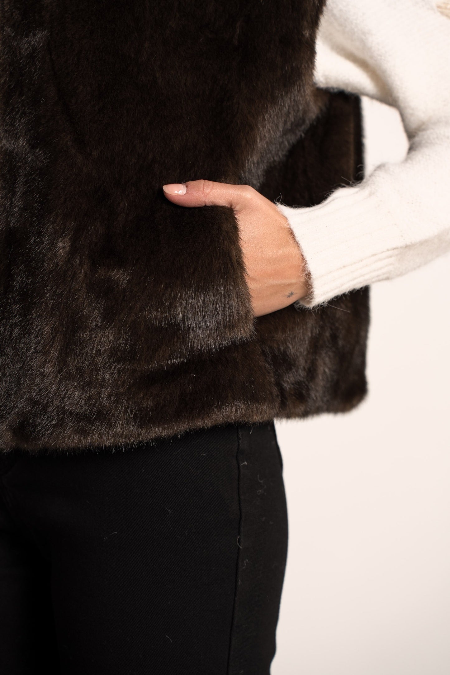 Veste Fausse Fourrure