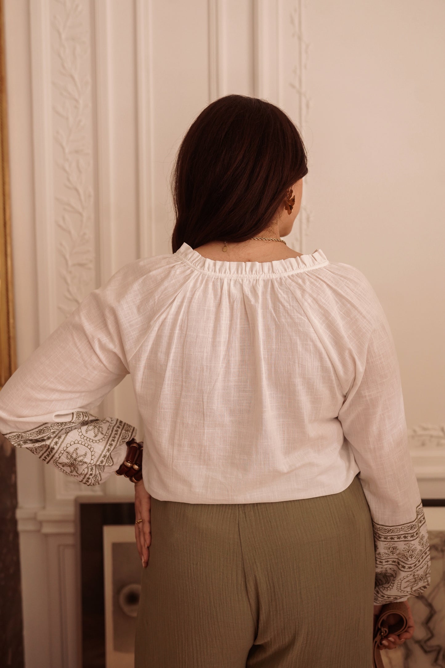 Blouse Coton Brodée du 42 au 46