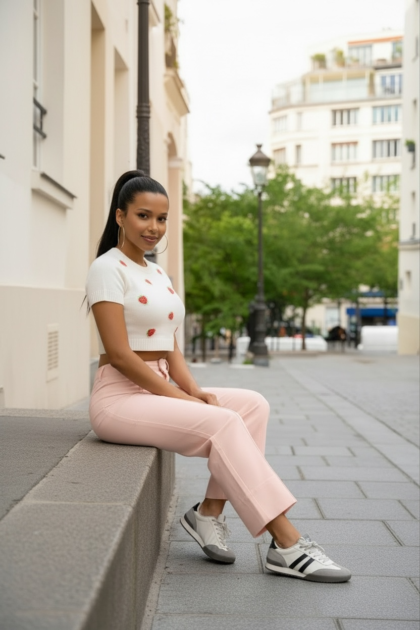 Jean Flare Femme Coton Coloré