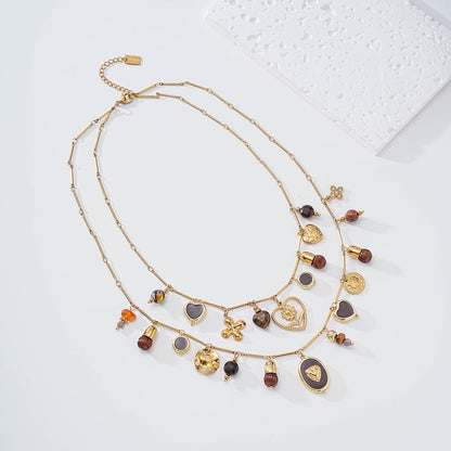 Collier Multi-Rangs Doré