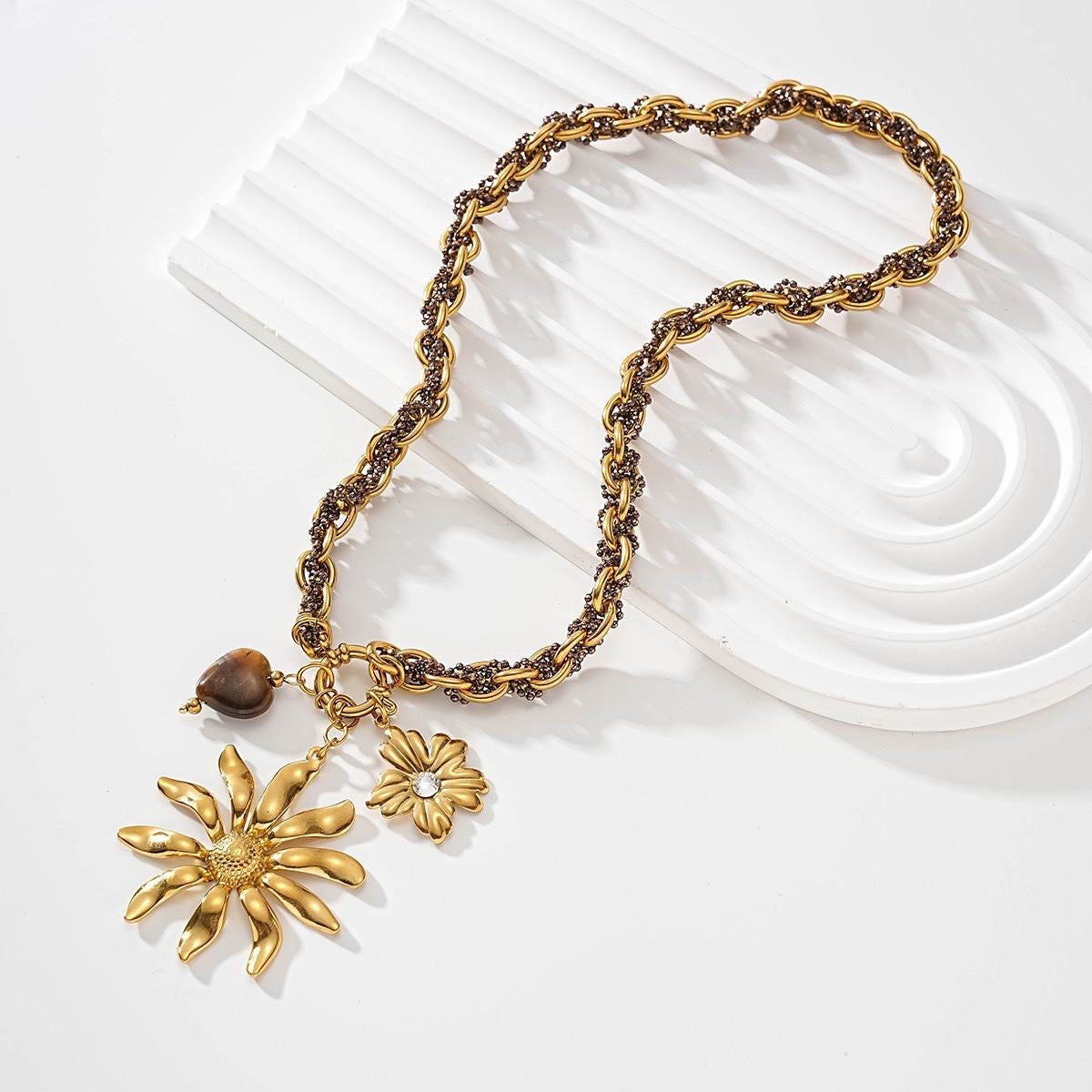 Collier Soleil Doré