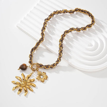 Collier Soleil Doré