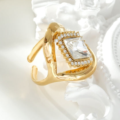 Bague Cristal Dorée