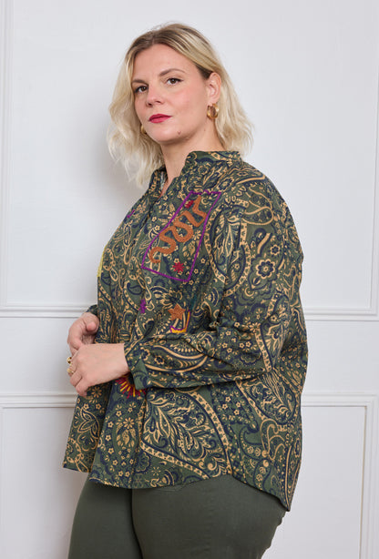 Chemise Motifs Colorés - TU du 44 au 50