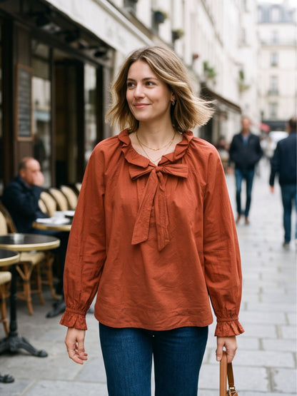 Blouse Elvire - Nœud Lavallière