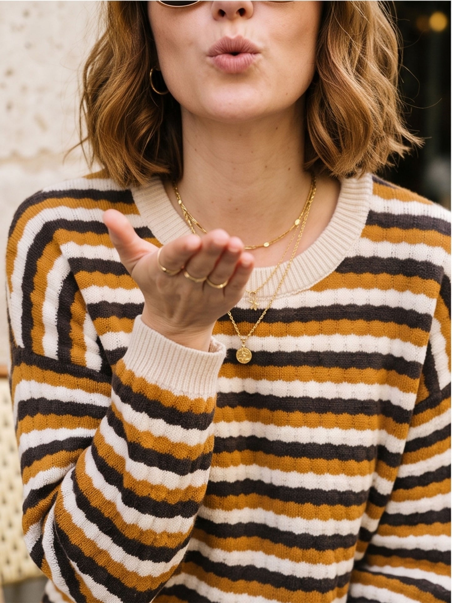 Pull Idalie - Rayé Oversize