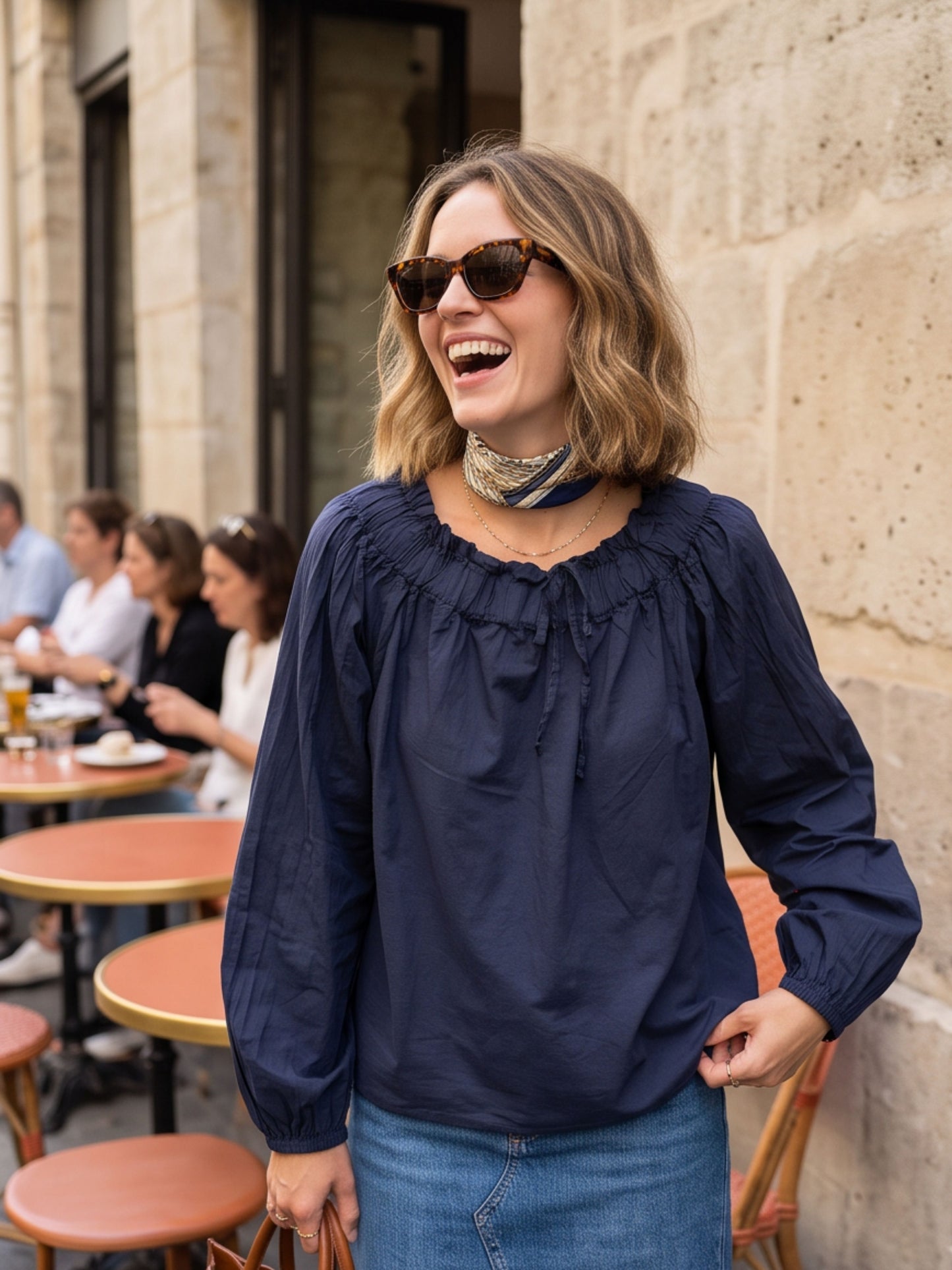 Blouse Guillemette - Col Froncé