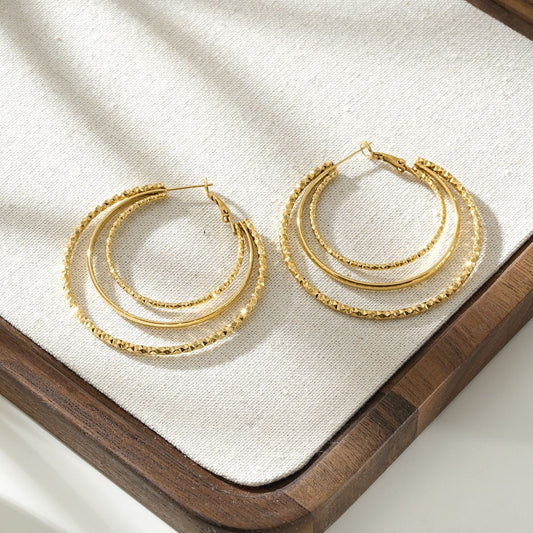 Créoles Multi Anneaux