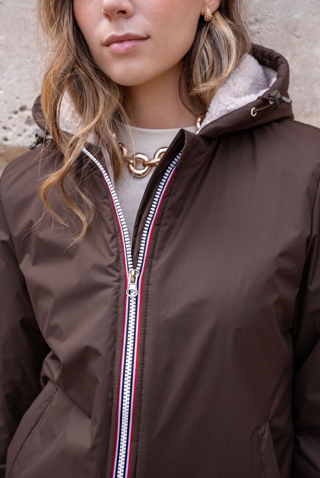 Imperméable Fourré Sherpa Court