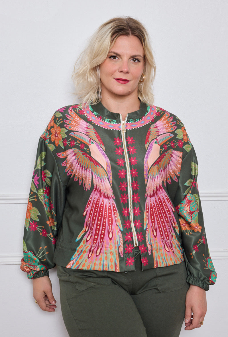 Veste Imprimé Exotique - TU du 44 au 50