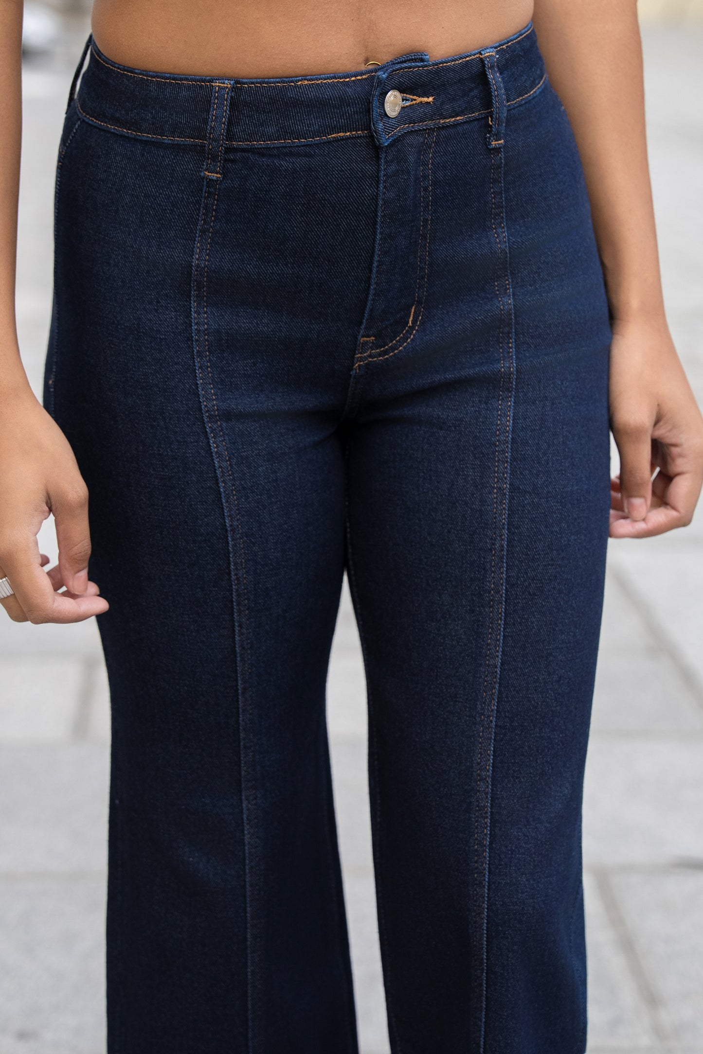 Jean Flare Femme Coton Coloré