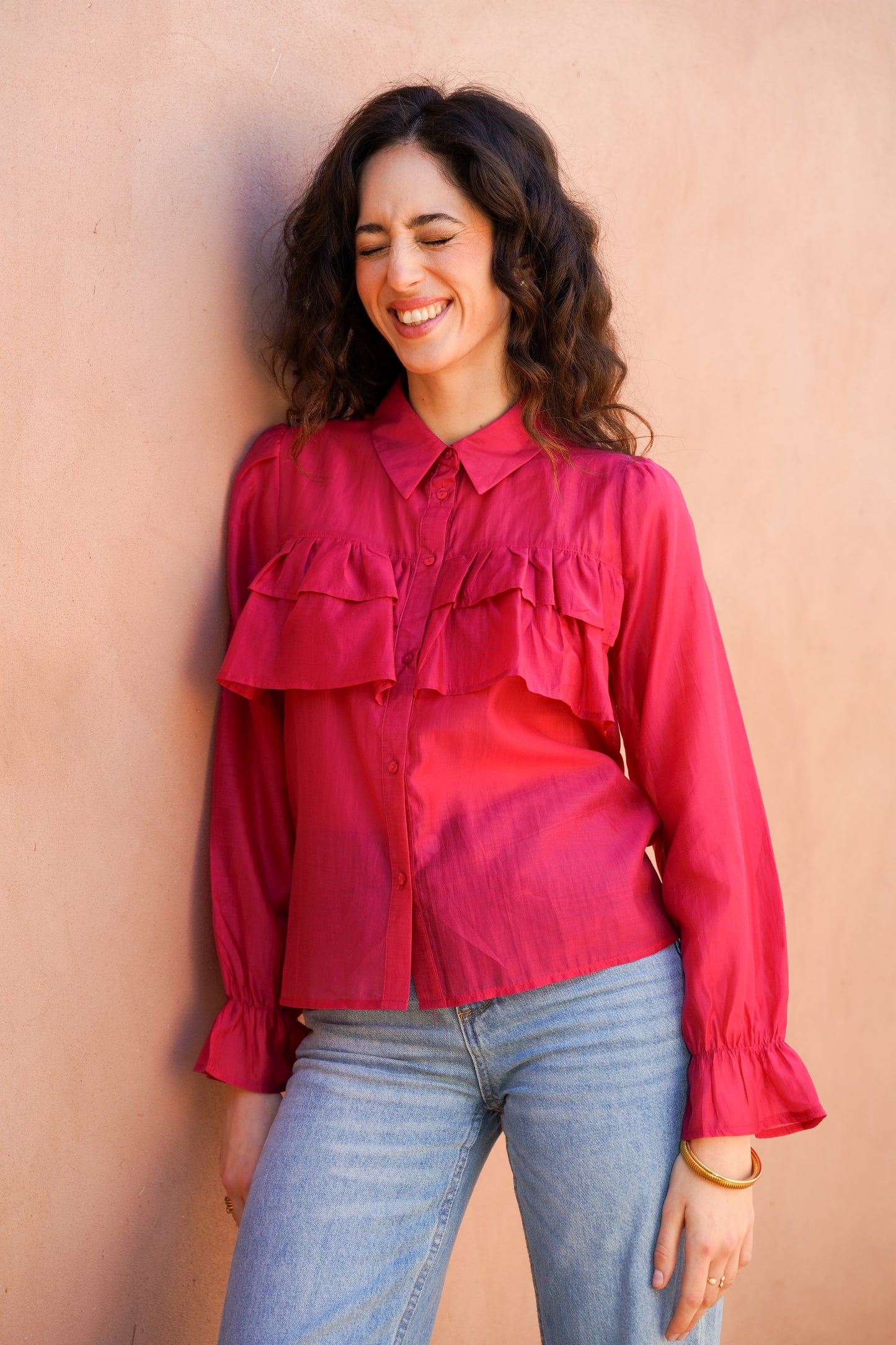 Chemise Vert Olive ou Fuchsia