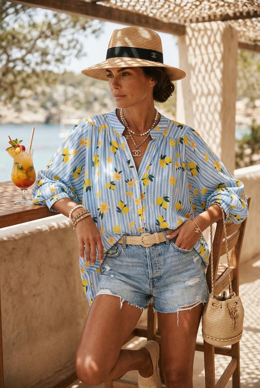 Chemise Rayures Citrons