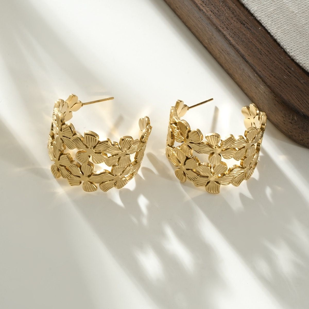 Créoles Fleur Dorée