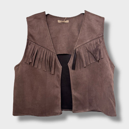 Gilet Franges Bohème