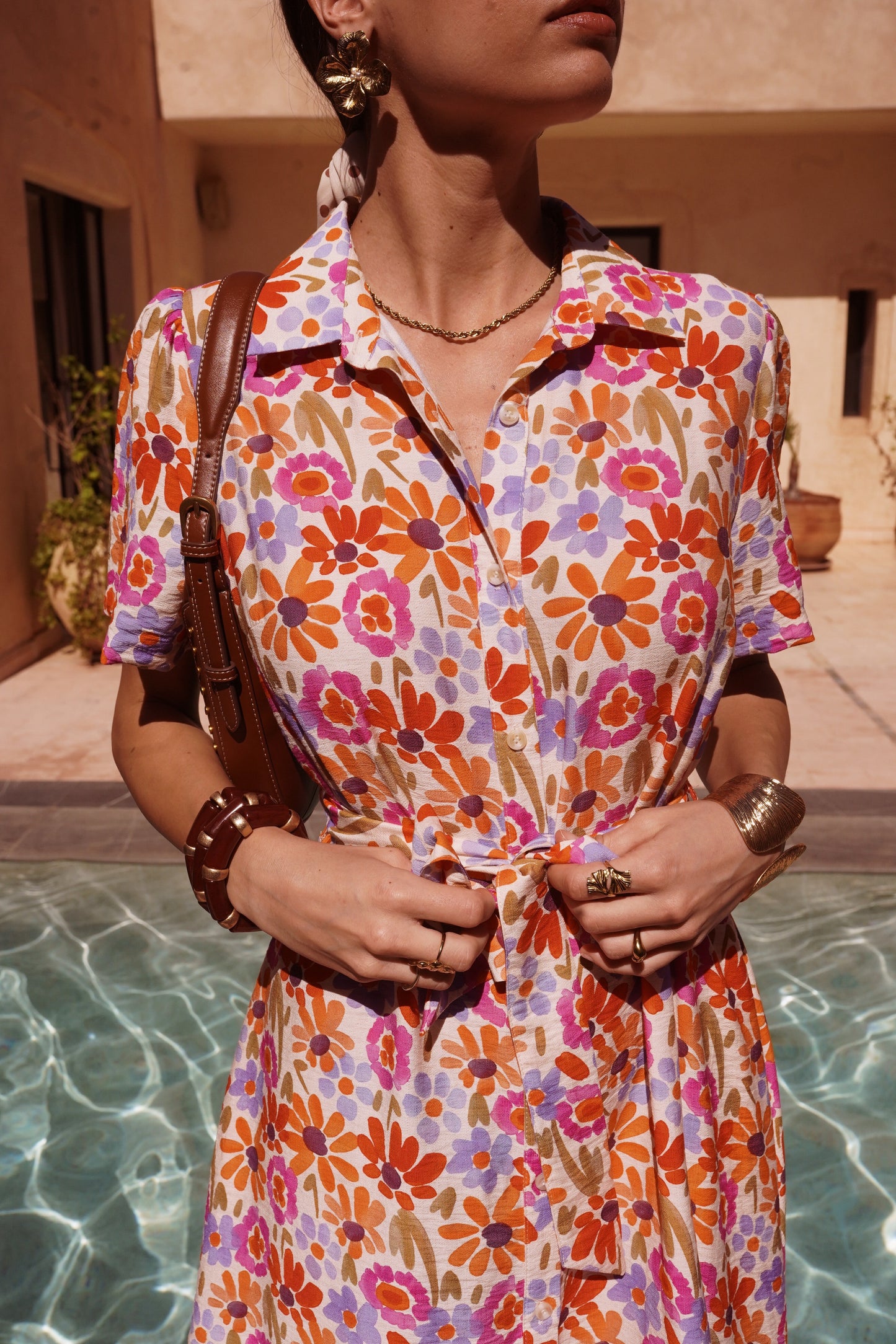 Robe Chemise Fleurie