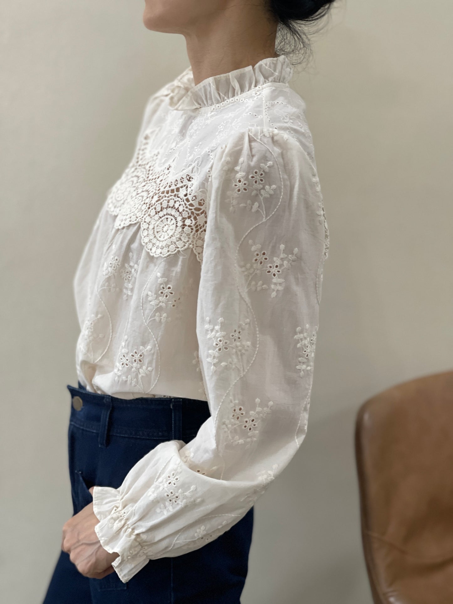 Blouse Romantique Écru