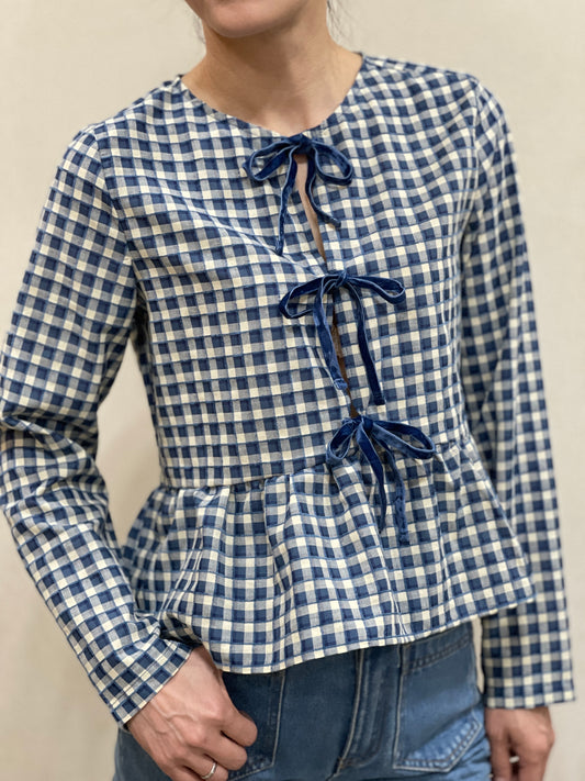 Blouse Noeuds Carreaux