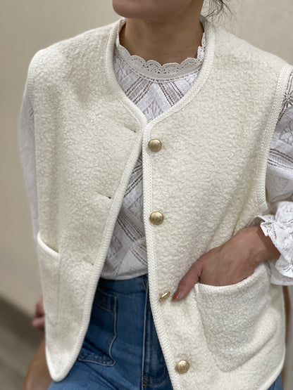 Gilet sans Manches Chic et Douillet