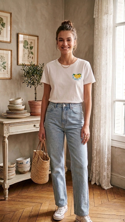 Tee-shirt Imprimé Citron