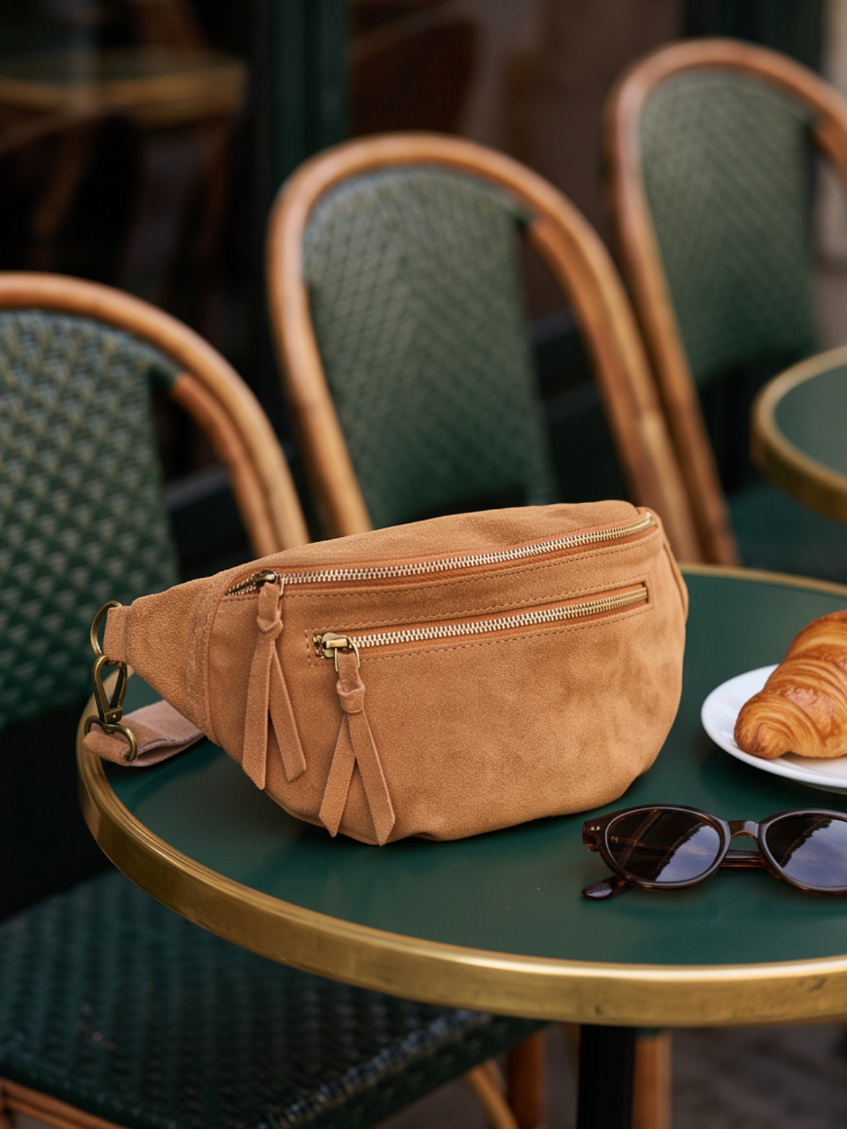 Banane en Cuir Daim