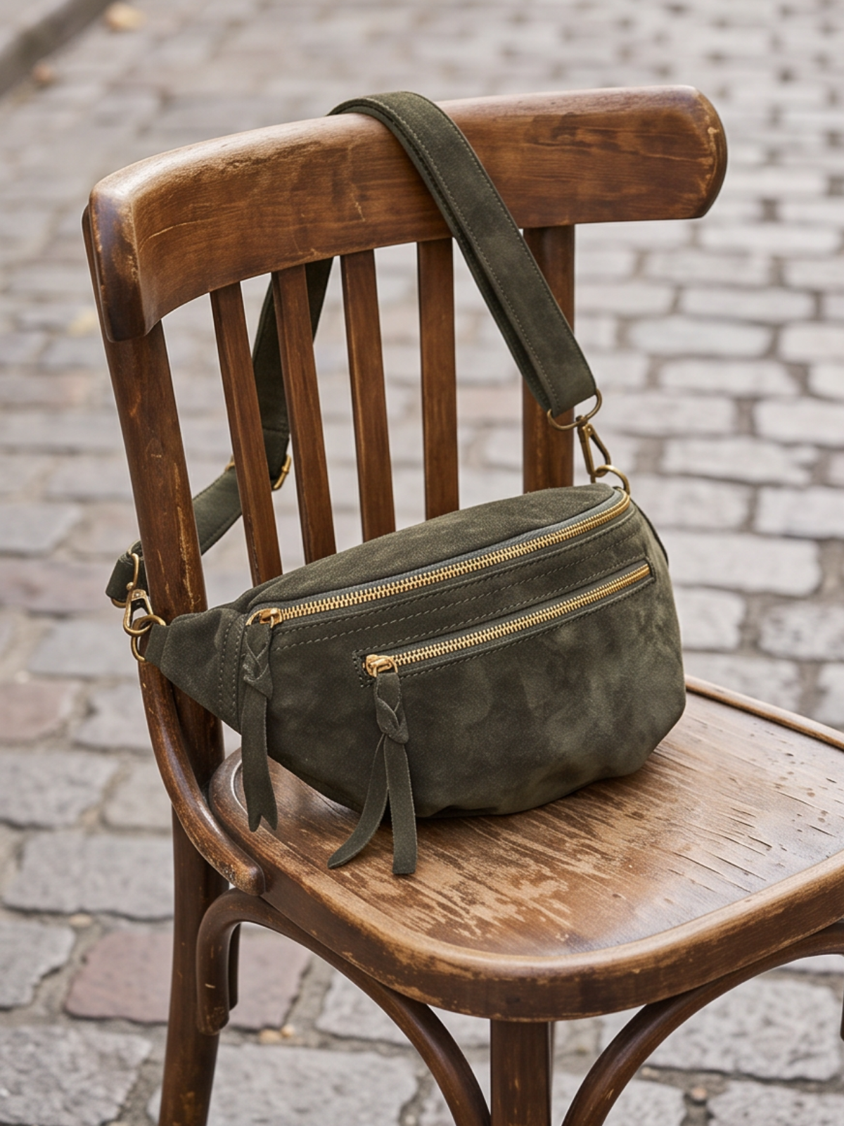 Banane en Cuir Daim
