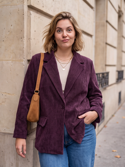 Blazer Maryline - Velours Côtelé