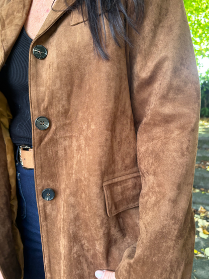 Blazer effet Daim Camel