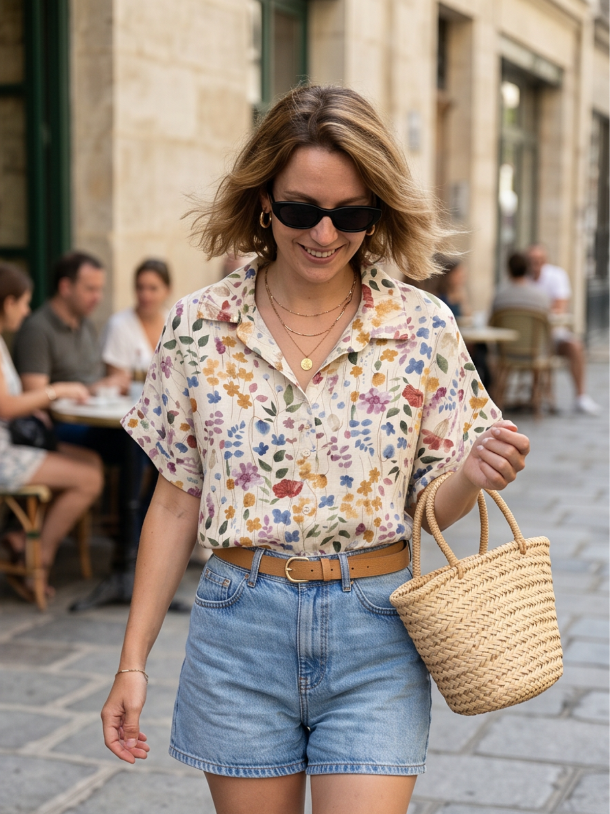 Blouse Alice - Fleurie colorée