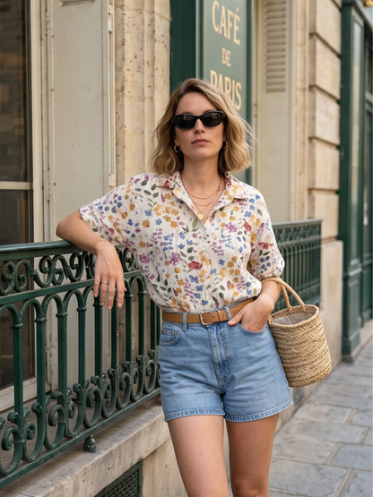 Blouse Alice - Fleurie colorée