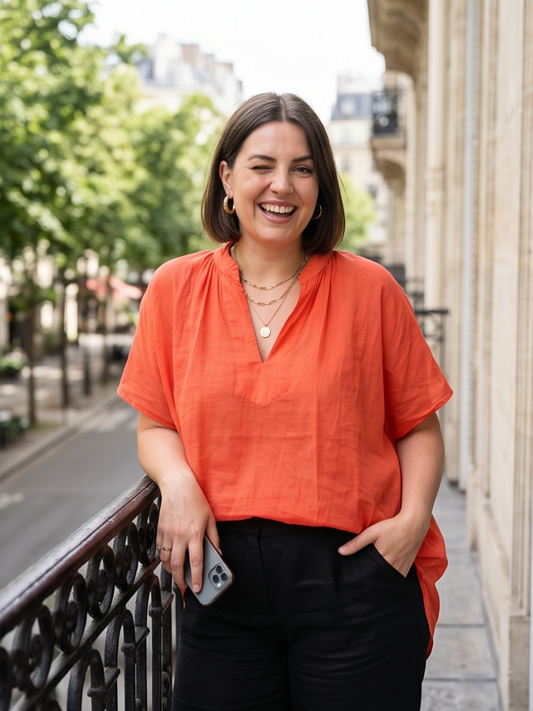 Blouse Ambre - Grande Taille Colorée