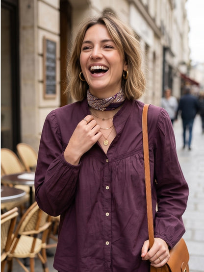 Blouse Cassiopée - Col Mao