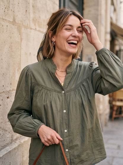 Blouse Cassiopée - Col Mao
