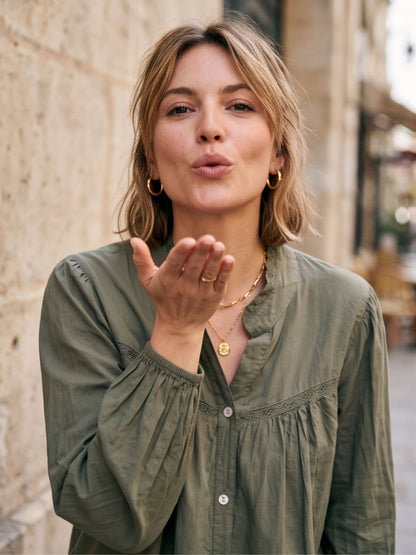 Blouse Cassiopée - Col Mao