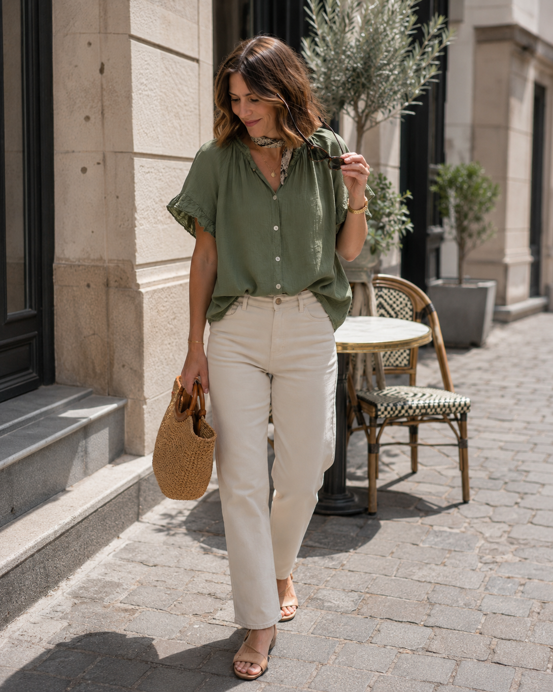 Blouse Col Froncé