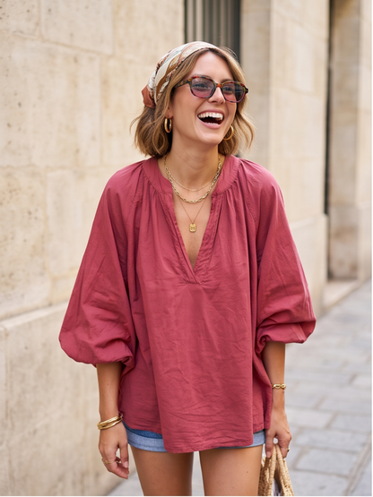 Blouse Elina - Terracotta Été
